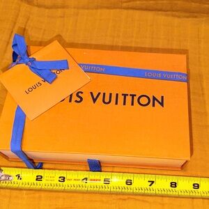 Louis Vuitton Vibrant Orange Box with Blue Accents